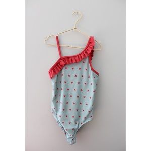 • DISNEY /JUNK FOOD/ MICKEY MINNIE BATHING SUIT MEDIUM/ 8 •